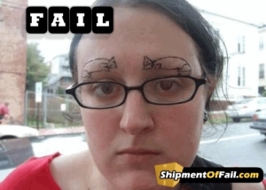 Tattoo Fail - Fish Eyebrows